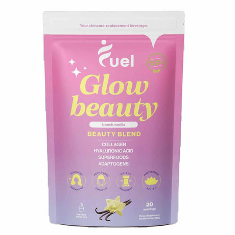 Fuel Glow Beauty Colágeno con Ácido Hialurónico - Sabor Vainilla Francesa - 130 g - Haz Tu Pedido
