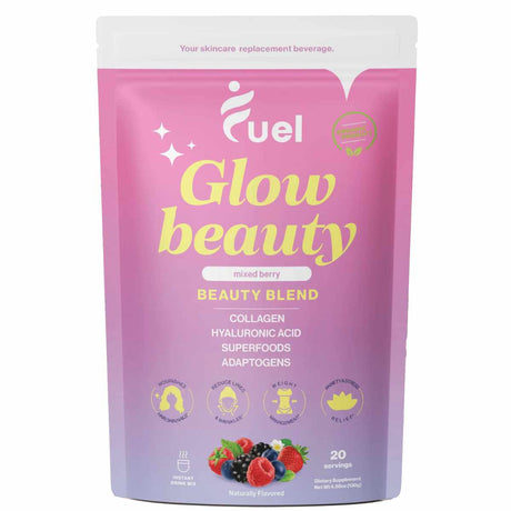 Fuel Glow Beauty Colágeno con Ácido Hialurónico - Sabor Mezcla de Bayas - 130  - Haz Tu Pedido
