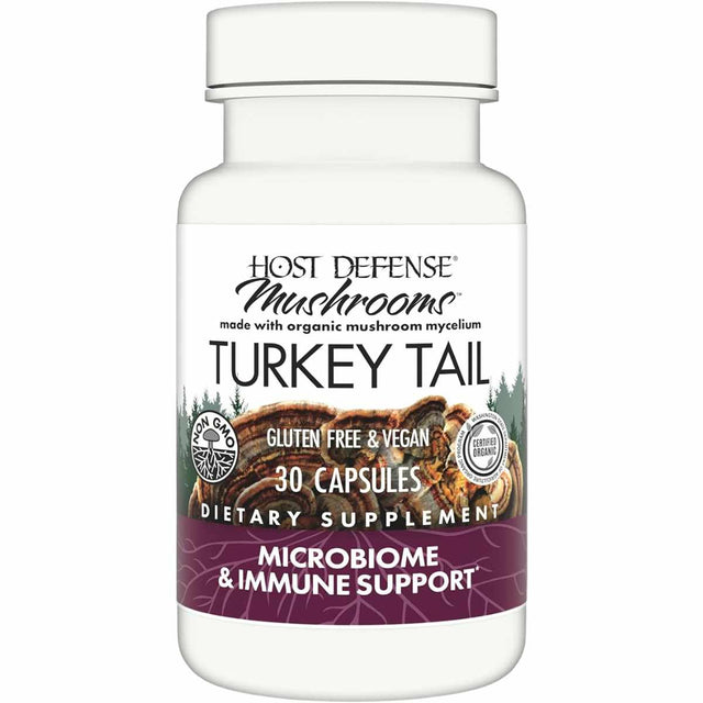 Host Defense Hongo de Cola de Pavo - 30 Cápsulas - Haz Tu Pedido