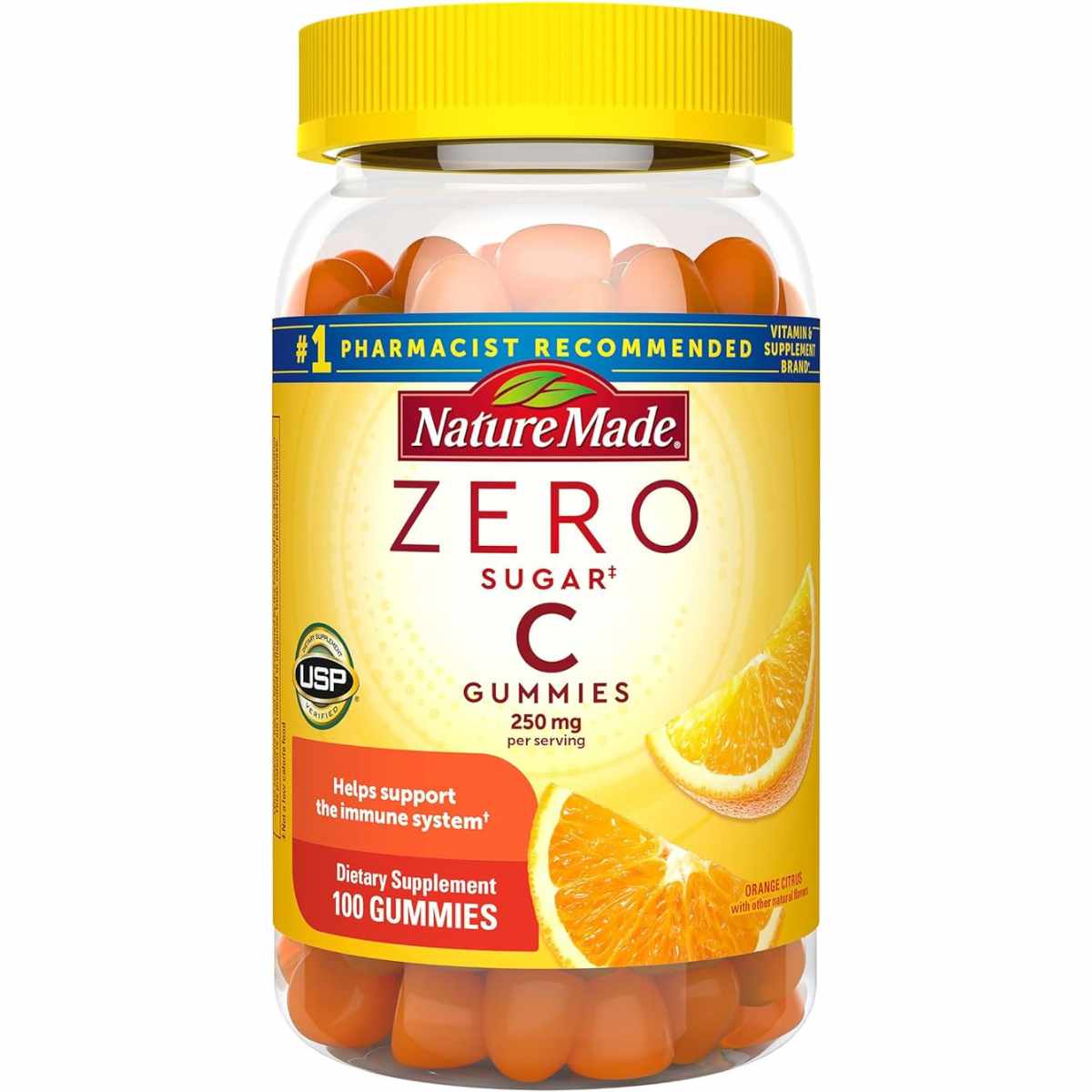 Nature Made Vitamina C - Sabor Naranja - 100 Gomitas