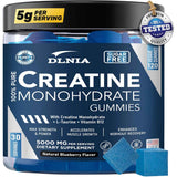 DLNIA monohidrato de Creatina 5000 mg - Sabor Arándano Azul - 120 Gomitas - Haz Tu Pedido