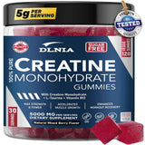 DLNIA monohidrato de Creatina 5000 mg - Sabor Mezcla de Bayas - 120 Gomitas - Haz Tu Pedido