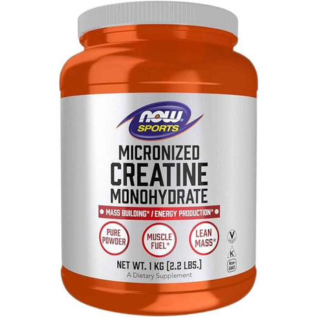 NOW Foods Monohidrato de Creatina Micronizado - 2,2 g - Haz Tu Pedido
