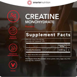 Smarter Nutrition Monohidrato de Creatina - 500 g - Tabla Nutricional - Haz Tu Pedido