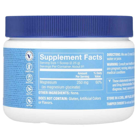 The Vitamin Shoppe Magnesio Glicinato en Polvo – Apoya la Relajación Muscular y el Sueño Reparador - 205 g