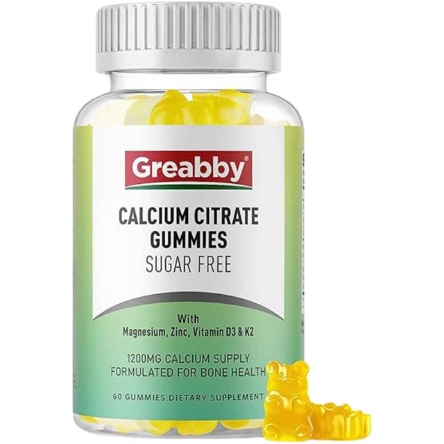 GREABBY Citrato de Calcio 1200 mg - 60 Gomitas - Haz Tu Pedido