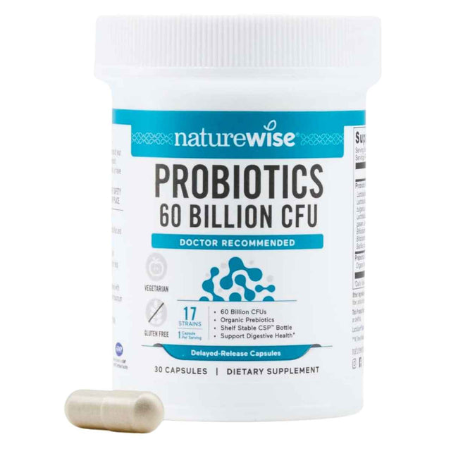 NatureWise Probioticos 60 Mil Millones CFU - 30 Cápsulas - Haz Tu Pedido