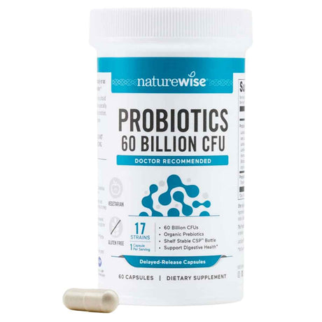 NatureWise Probioticos 60 Mil Millones CFU - 60 Cápsulas - Haz Tu Pedido