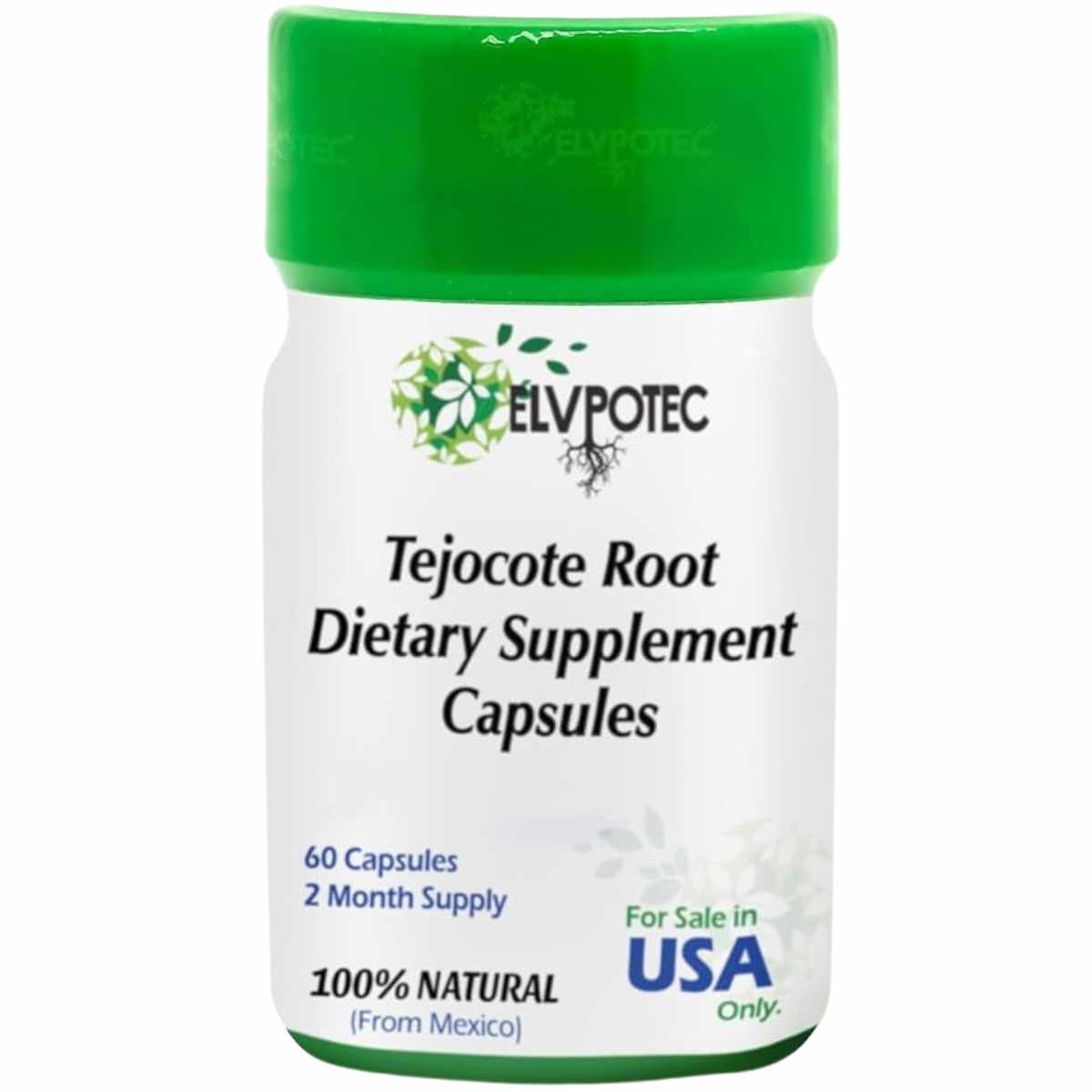 ELVPOTEC Raíz De Tejocote - 60 Cápsulas - Haz Tu Pedido