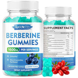 MEENCCD Berberina Suplemento Natural 1500 mg - Sabor Arándano Azul - 60 Gomitas - Haz Tu Pedido