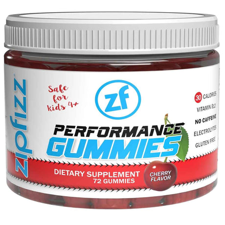 Zipfizz - Gomitas Performance Sabor Cereza (72 Gomitas)