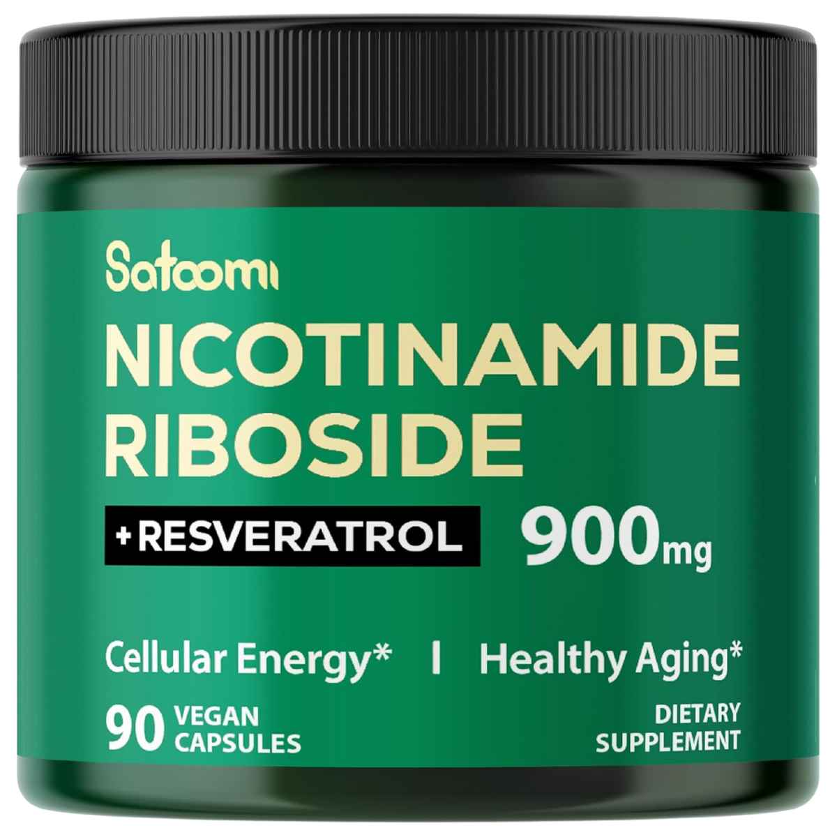 Satoomi  Ribósido de Nicotinamida con Resveratrol 900 mg - 90 Cápsulas Veganas - Haz Tu Pedido