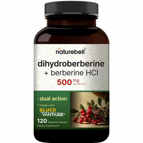 NatureBell Dihidroberberina con Berberina HCl 500 mg - 120 Cápsulas Vegetales - Haz Tu Pedido
