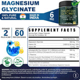 Herbpy Complejo de Magnesio L-Teanina y Ashwagandha - 120 Cápsulas - Tabla Nutricional