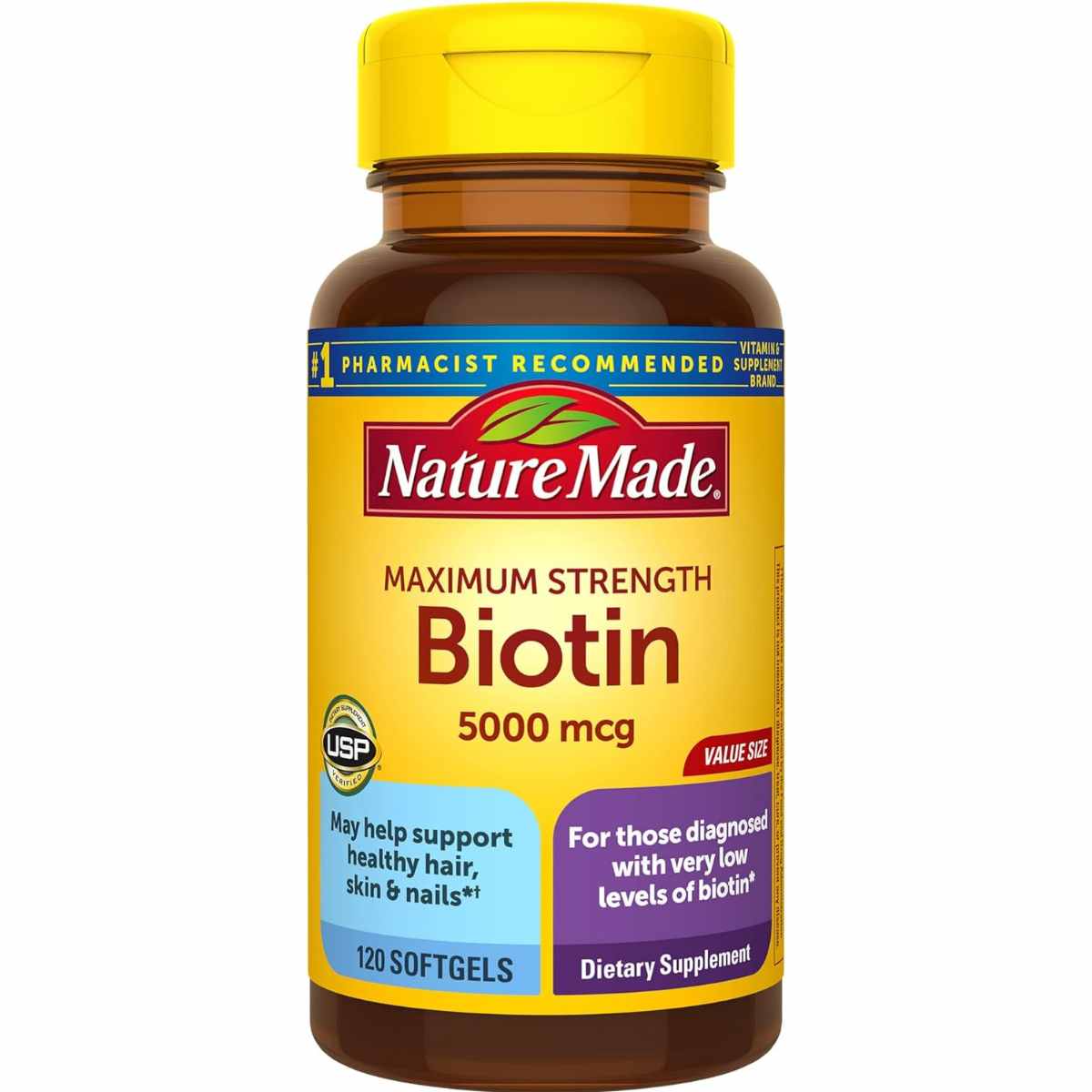 "Suplemento de Biotina de Alta Potencia 5000 mcg"