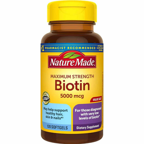 "Suplemento de Biotina de Alta Potencia 5000 mcg"