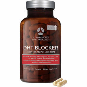 Advanced Trichology DHT Blocker Soporte para el Crecimiento del Cabello - 120 Cápsulas Vegetales - Haz Tu Pedido
