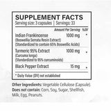 Boswellia y Cúrcuma - Potente combinación de 2100 mg en 100 Cápsulas