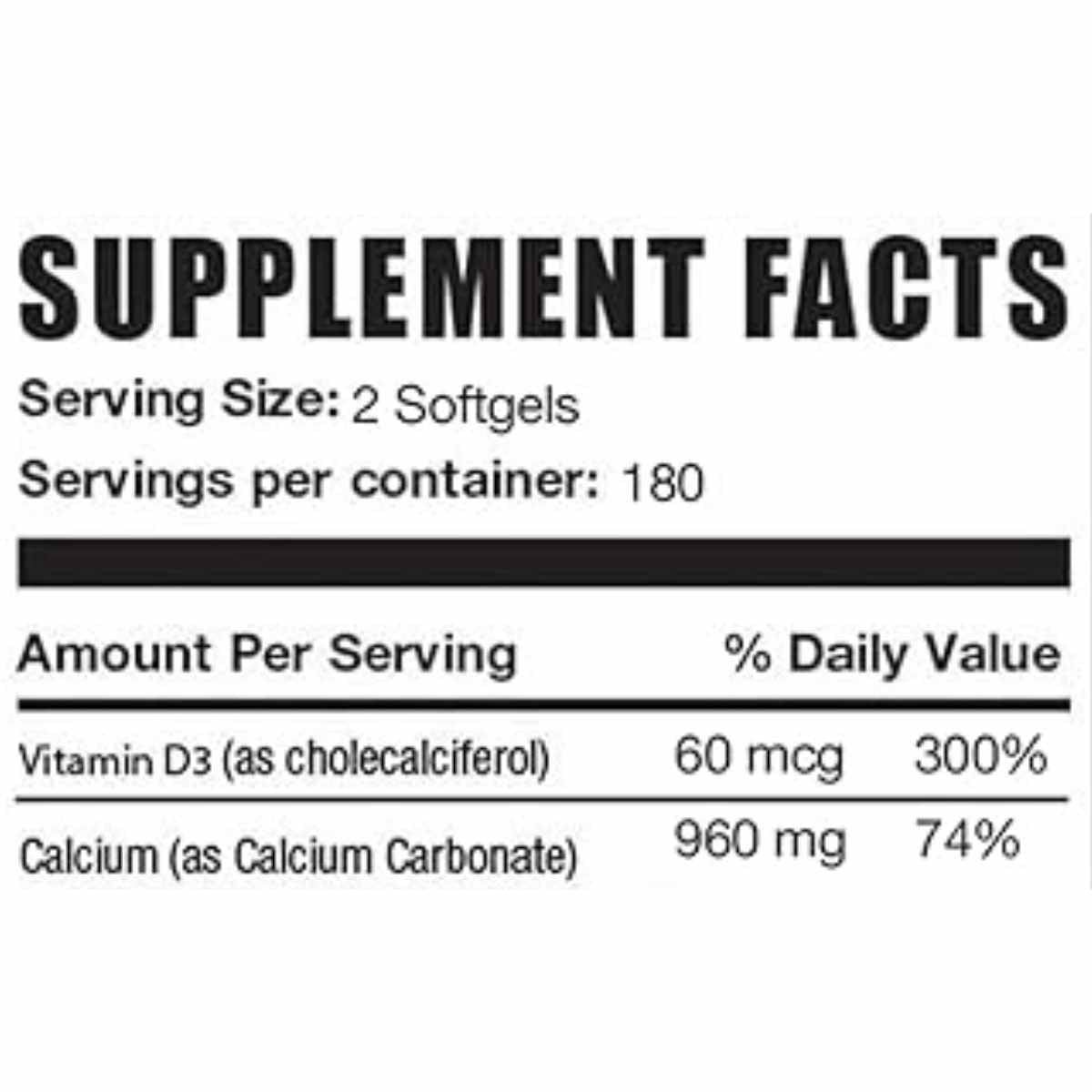  Potencia tu salud ósea con Carbonato de Calcio y Vitamina D3 de BulkSupplements.