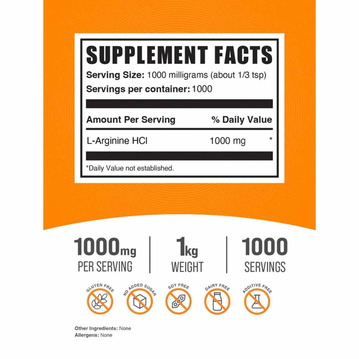 ¡Descubre la potencia de la L-Arginina HCl de Bulk Supplements! Este suplemento esencial ofrece un impulso de energía para tus actividades diarias y entrenamientos intensos. Beneficio clave: Aumento de la resistencia física.