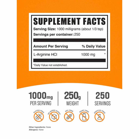 ¡Descubre la potencia de la L-Arginina HCl de Bulk Supplements! Este suplemento esencial ofrece un impulso de energía para tus actividades diarias y entrenamientos intensos. Beneficio clave: Aumento de la resistencia física.