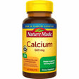 Nature Made - Calcio con Vitamina D3 - 600 mg - 60 Tabletas - Haz Tu Pedido