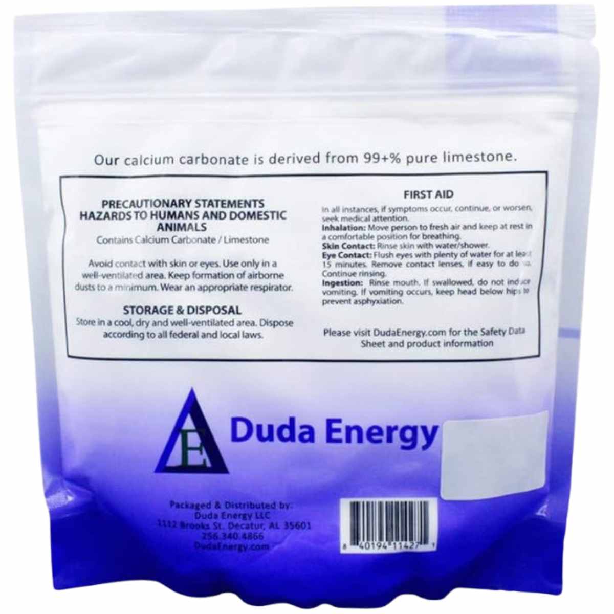  "Duda Energy: Carbonato de Calcio en Polvo"