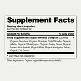 Snap Supplements Espirulina con Clorela - 120 Cápsulas