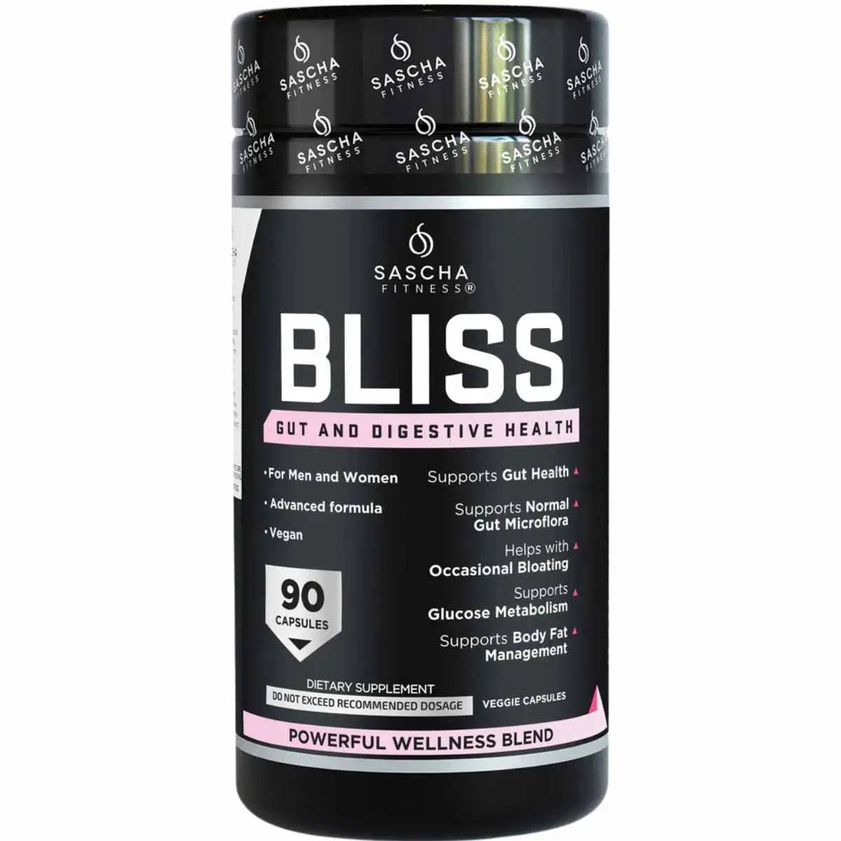 Sascha Fitness Bliss Suplemento para Salud Digestiva e Intestinal - 90 Cápsulas - 30 Porciones - Haz Tu Pedido 