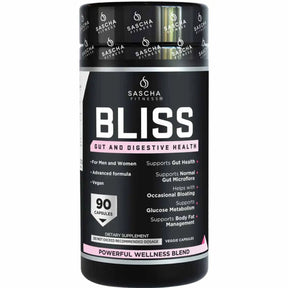 Sascha Fitness Bliss Suplemento para Salud Digestiva e Intestinal - 90 Cápsulas - 30 Porciones - Haz Tu Pedido 