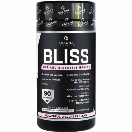 Sascha Fitness Bliss Suplemento para Salud Digestiva e Intestinal - 90 Cápsulas - 30 Porciones - Haz Tu Pedido 