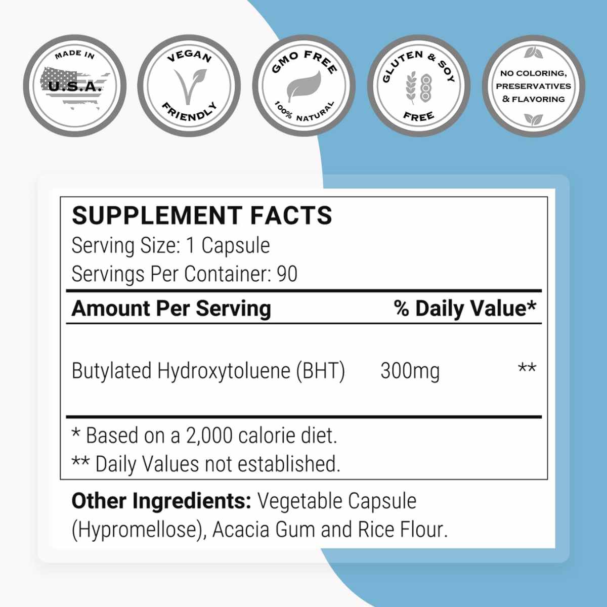 Super Smart BHT - 90 Cápsulas Vegetarianas - Haz Tu Pedido