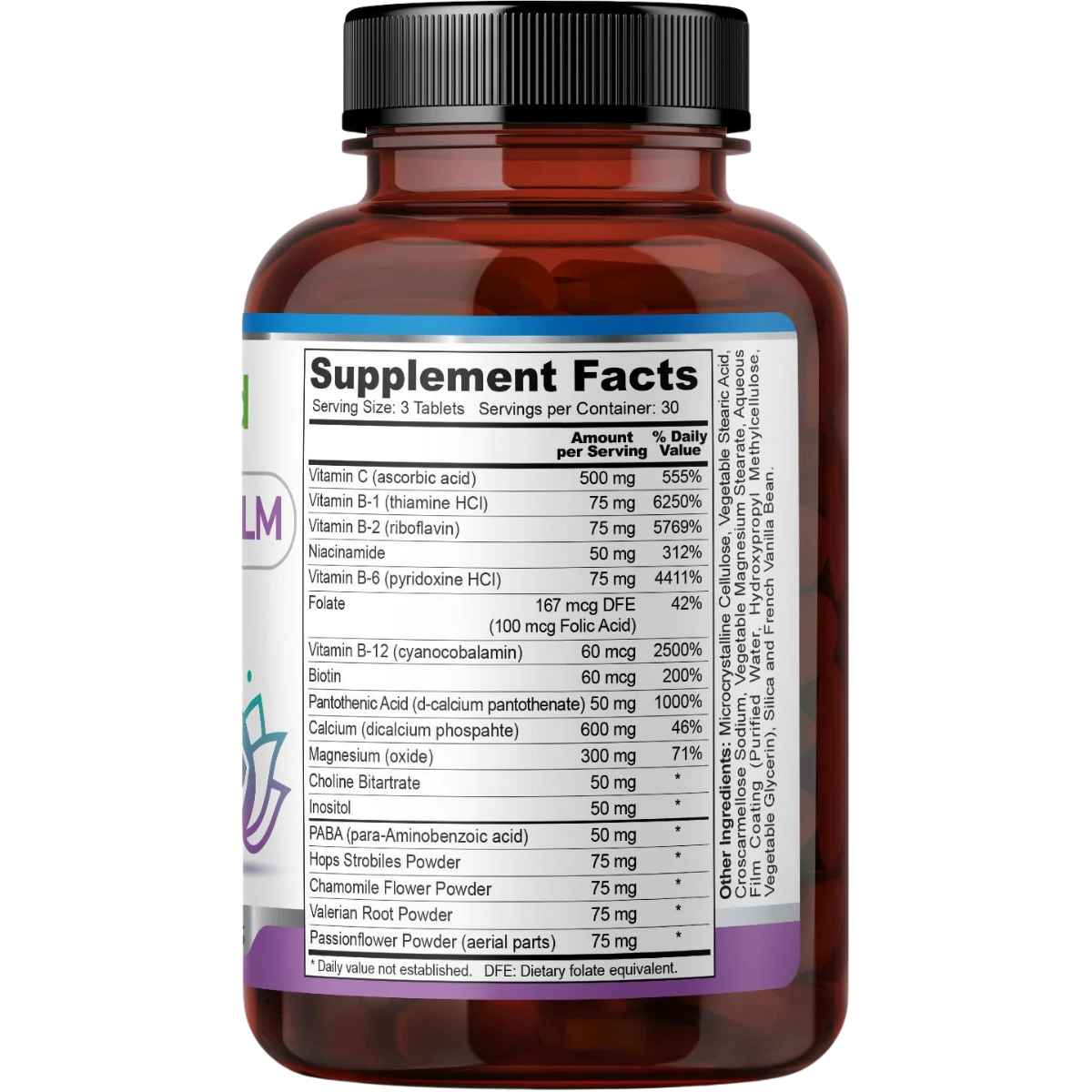 Fineland Quantum Calm - 90 Tabletas - Tabla Nutricional - Haz Tu Pedido