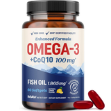 MAV Nutrition - Omega-3 + CoQ10 (1,865 mg - 60 Cápsulas Blandas)