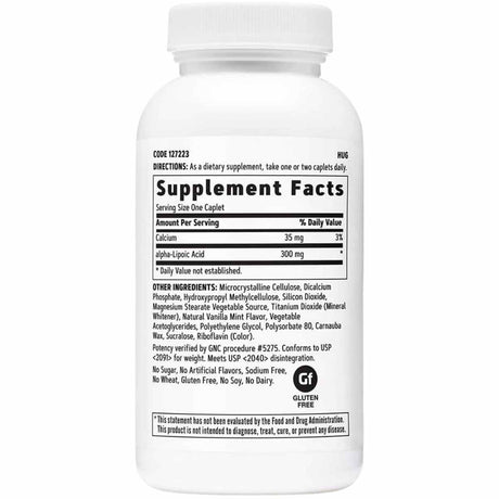  ¡Potencia tu vitalidad con el Ácido Alfa Lipoico de GNC! Disfruta de 60 comprimidos de 300 mg cada uno para una dosis óptima de antioxidantes. Descubre el secreto de la regeneración celular y energiza tu día con GNC. ¡Tu bienestar merece lo mejor!