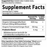  "Ashwagandha y Probióticos de Garden of Life: 60 Tabletas Veganas"