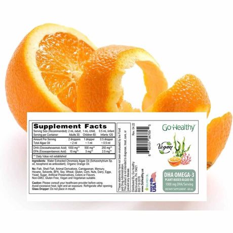 Descubre el DHA Omega-3 de Go Healthy Natural, enriquecido con un delicioso sabor a naranja para una experiencia de suplementación placentera. Este producto ofrece los beneficios esenciales del DHA Omega-3, clave para el desarrollo cerebral y la salud cardiovascular. Aprovecha esta fórmula de calidad para cuidar tu bienestar de manera natural y efectiva.
