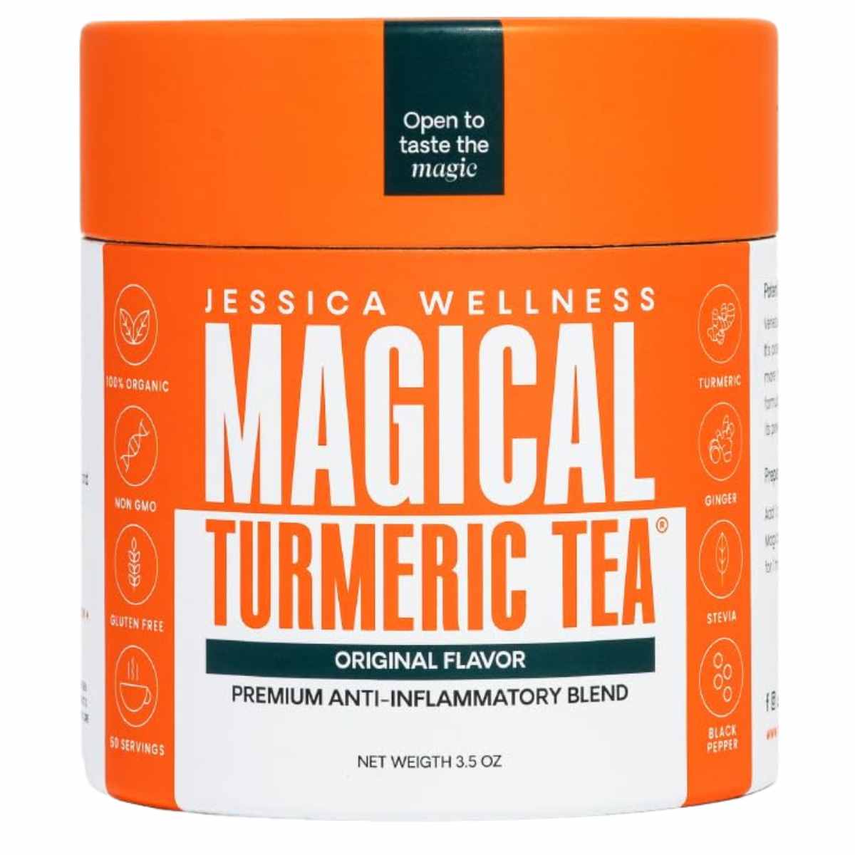 Descubre nuestro Té de Cúrcuma con Pimienta Negra y Jengibre: una mezcla única que combina los beneficios antioxidantes y antiinflamatorios de la cúrcuma con la pimienta negra y el jengibre. Este té revitalizante apoya la salud general, alivia malestares digestivos y fortalece el sistema inmunológico. ¡Disfruta del equilibrio perfecto entre sabor y bienestar en cada sorbo!
