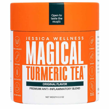 Descubre nuestro Té de Cúrcuma con Pimienta Negra y Jengibre: una mezcla única que combina los beneficios antioxidantes y antiinflamatorios de la cúrcuma con la pimienta negra y el jengibre. Este té revitalizante apoya la salud general, alivia malestares digestivos y fortalece el sistema inmunológico. ¡Disfruta del equilibrio perfecto entre sabor y bienestar en cada sorbo!
