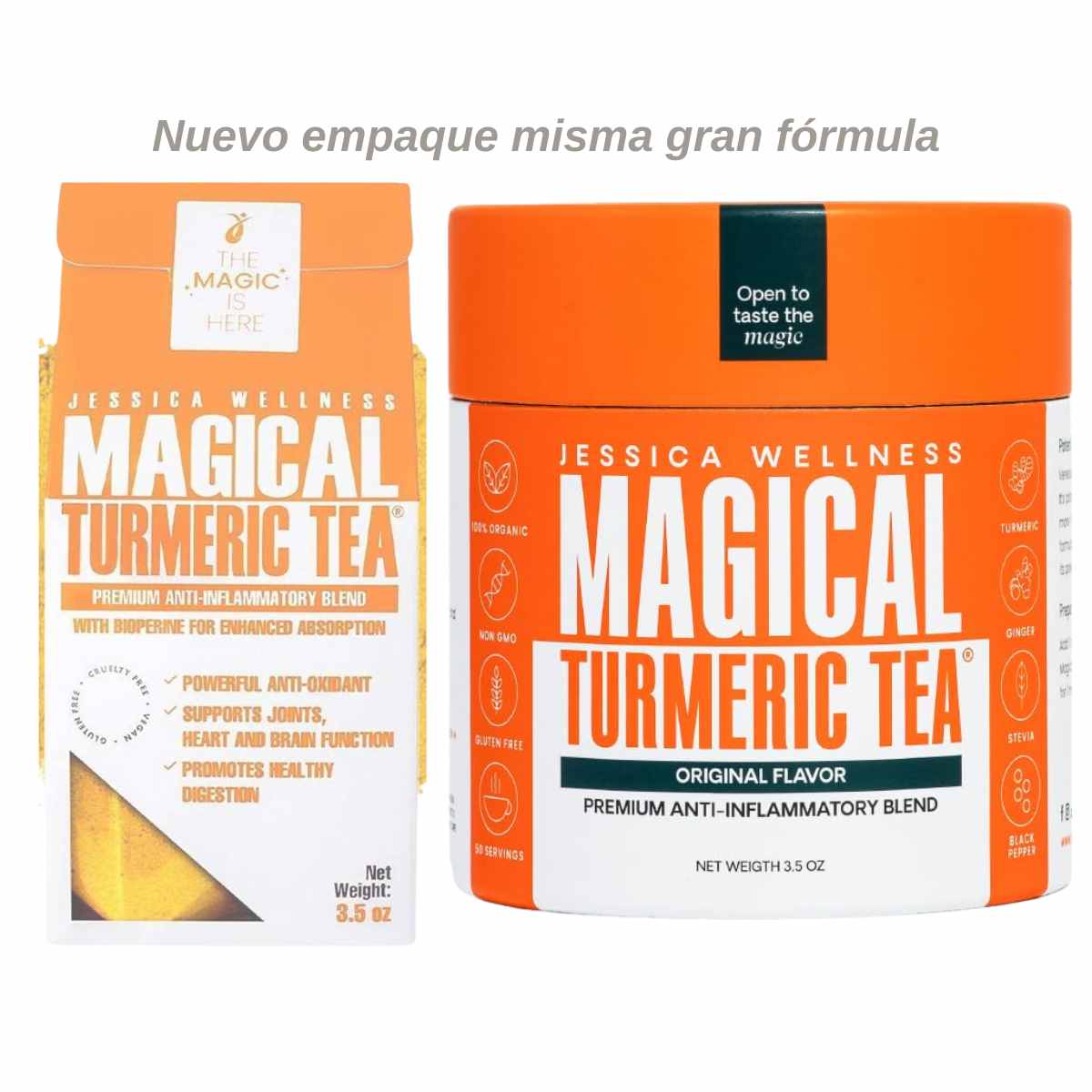 Té de Cúrcuma con Pimienta Negra y Jengibre - 99 g - Haz Tu Pedido