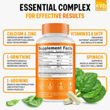 Ktd biolabs vitaminas para Crecer - Suplemento de Altura para Niños - 60 Cápsulas - 30 Servicios - Tabla Nutricional - Haz Tu Pedido.