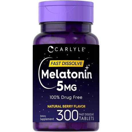 Carlyle Melatonina 5 - Sabor Bayas - 300 Tabletas de disolución rápida - Haz Tu Pedido