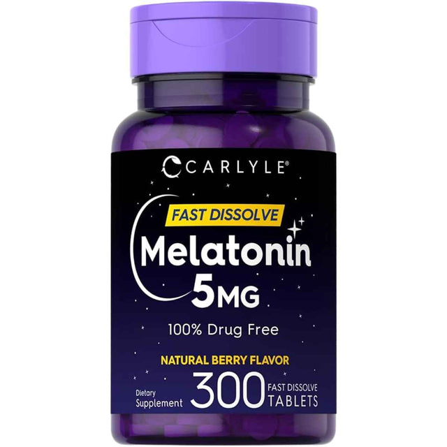 Carlyle Melatonina 5 - Sabor Bayas - 300 Tabletas de disolución rápida - Haz Tu Pedido