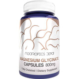Nootropics Depot Glicinato de Magnesio 800 mg - 180 Cápsulas - Haz Tu Pedido
