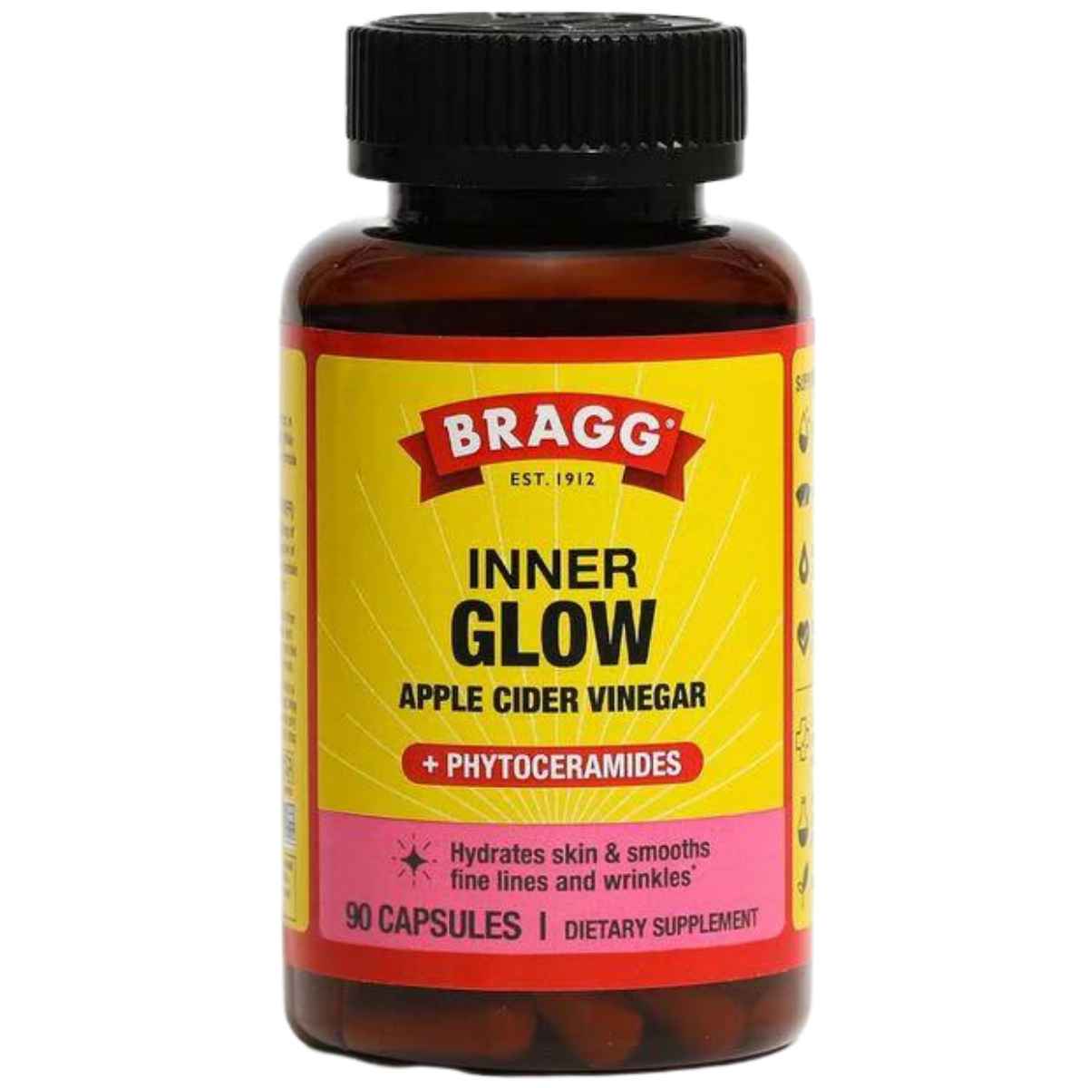 Bragg Vinagre de sidra de manzana Inner Glow - 90 Cápsulas - Haz Tu Pedido