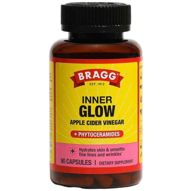 Bragg Vinagre de sidra de manzana Inner Glow - 90 Cápsulas - Haz Tu Pedido