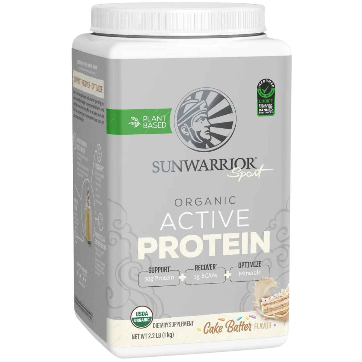 Sunwarrior Proteína Orgánica 30 g - Sabor Pastel (Cake Batter) - 1  - Haz Tu Pedido