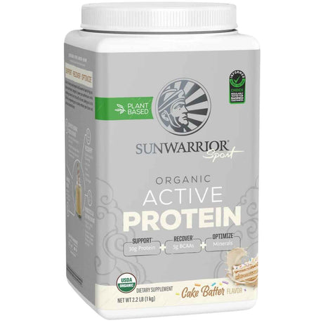 Sunwarrior Proteína Orgánica 30 g - Sabor Pastel (Cake Batter) - 1  - Haz Tu Pedido