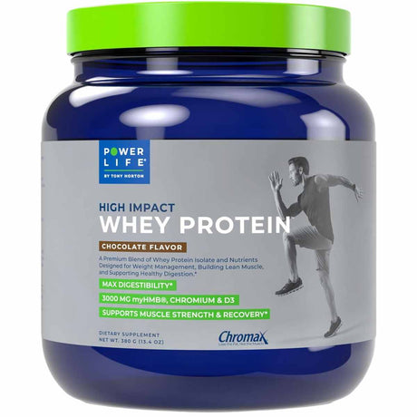 Power Life Proteína de suero de leche - Sabor Chocolate - 380 g - Haz Tu Pedido