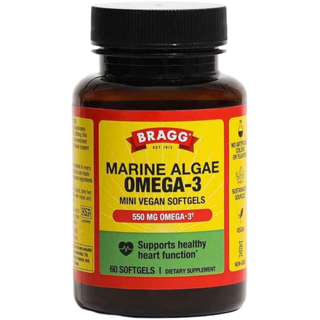 Bragg Omega 3 Algas Marinas 550 mg - 60 Cápsulas Blandas Veganas - Haz Tu Pedido